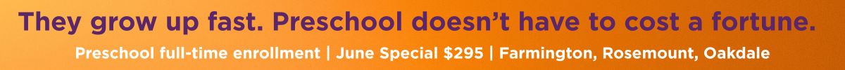 Preschool enrollment special banner